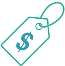 Sales tag with dollar sign